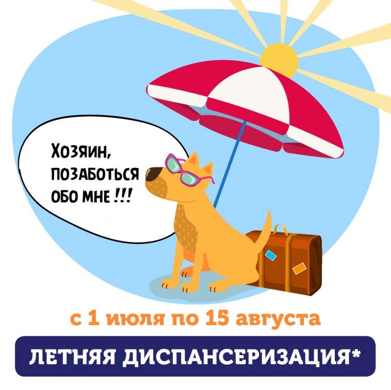 «Летняя Диспансеризация» собак и кошек